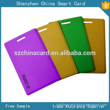 Cheap plastic 1mm thickness 125khz access control card